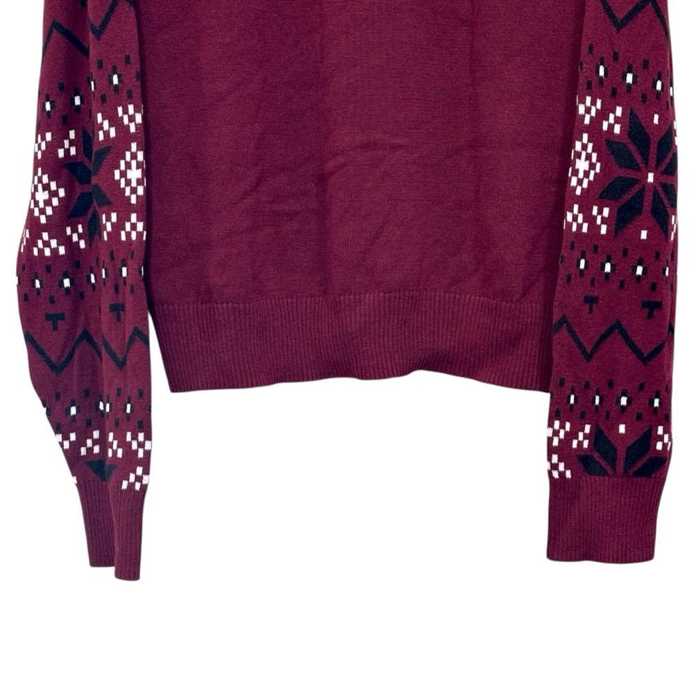 Mad Engine Disney 100 Star Wars Men’s Darth Vader Santa Hat Maroon Sweater NWT - Picture 11 of 11